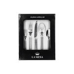 La Mesa silver stainless steel cutlery set 20 pc image number 1