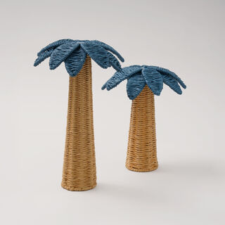 Homez Arabian Decoration Item Palm, Blue, 25*25*35 Cm