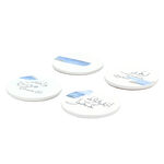 Dallaty white coasters set of 4 pcs image number 1