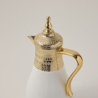 Dallaty set of 2 gold steel vacuum flask