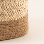 هومز سلة تخزين من حبال الجوت 28*22*20سم، بيج image number 2