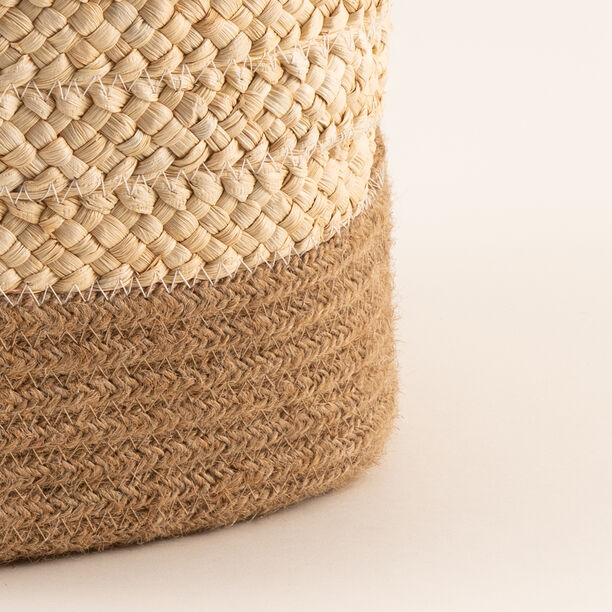 هومز سلة تخزين من حبال الجوت 28*22*20سم، بيج image number 2