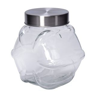 Alberto Glass Jar Star Shape With Metal Lid 1800Ml