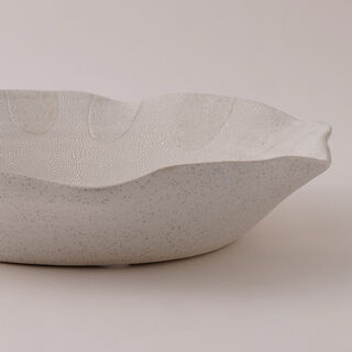 Homez Ceramic Decor Plate, Beige 36*36*7.5 Cm