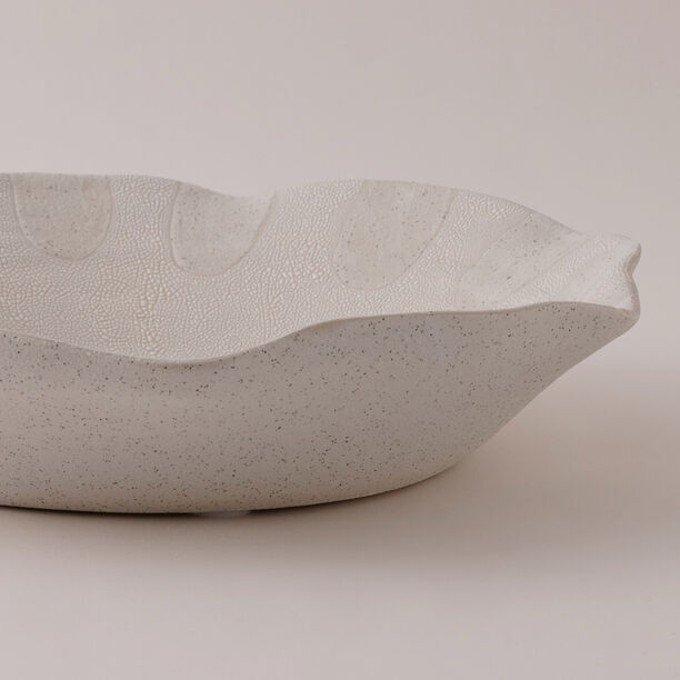 Homez Ceramic Decor Plate, Beige 36*36*7.5 Cm image number 2