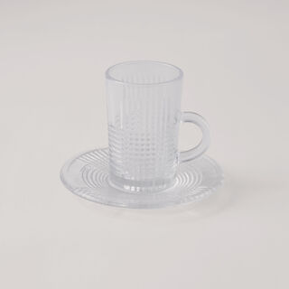 دلتي طقم شاي زجاج 12 قطعة