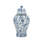 Deco Jar Blue And White 29 *29 *52 cm image number 1