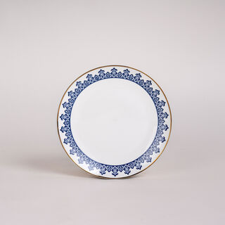 18 Pcs Dark Blue Frills Dinner Set 
