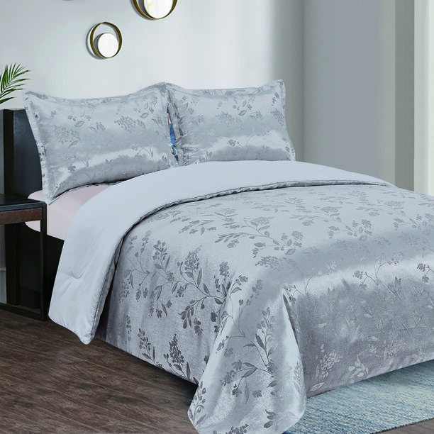 3 Pcs Jacquard Comforter Set Twin Size image number 0