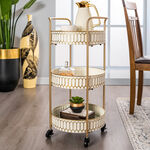Serving Trolley Round 3 Tiered  image number 0