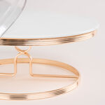 Round Cake Plate With Acrylic Dome And Stand image number 4