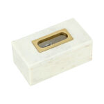 Tissue Box Marble White image number 2