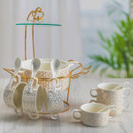 La Mesa Soup Set 16 Pieces White/Gold image number 0