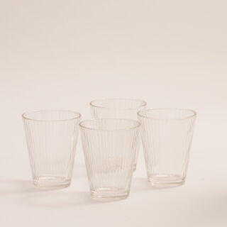 La Mesa 6 pcs glass juice bottle & cups with wicker base 1L