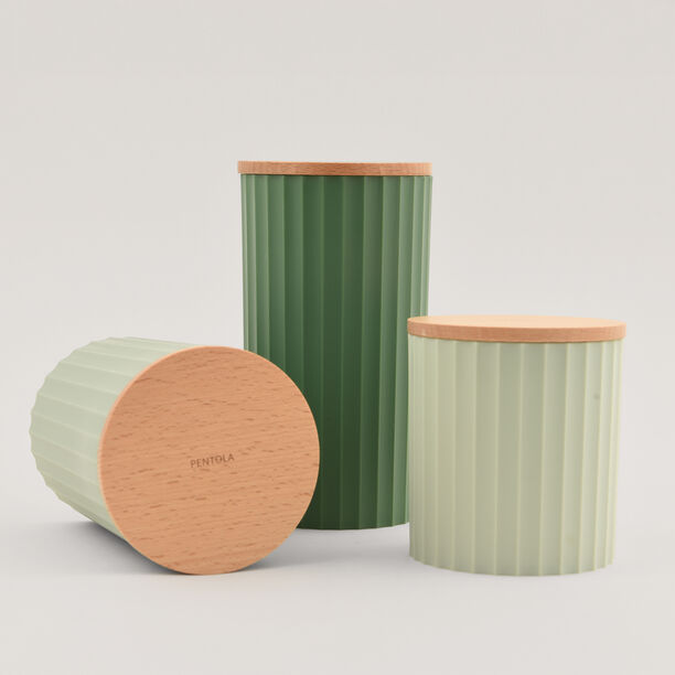 Pentola 3pcs storage canister set, green image number 0