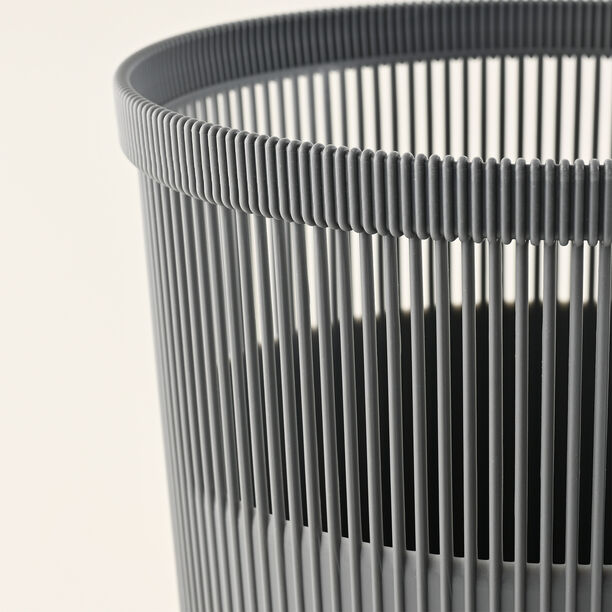 Homez Waste Bin 11.5L, Grey Dia 25Cm image number 1