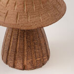 Homez decoration mushroom figurine resin wood grain image number 2