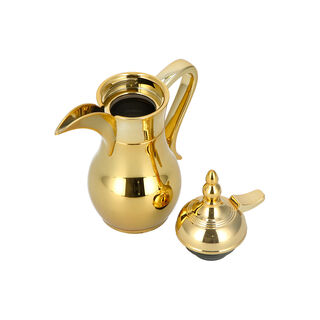 1Pc Steel Vacuum Flask Mini Traditional Gold 0.3Ml
