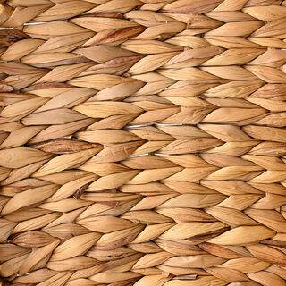 دلتي صينيه راتان دائرية 30*30*12سم، بيج