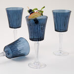 La Mesa Glass Juice Cups Set 4Pcs 290Ml, Blue image number 3