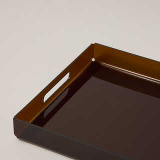 Dallaty Acrylic Serving Tray In Brown