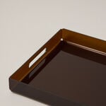 Dallaty Acrylic Serving Tray In Brown image number 1