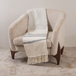 Texture woven throw 130*170cm blue image number 0