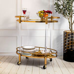 Acrylic Oval Serving Trolley image number 0