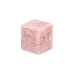 Marble Square Candle 8*8*8 cm Light Pink image number 1