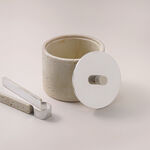 Homez oud burner set travertine collection 9.5*9.5*16.5cm image number 5