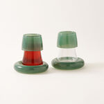 دلتي طقم شاي زجاج 12 قطعة، أخضر image number 1