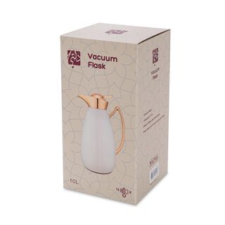 Dallety Steel Flask White/Chrome 1L