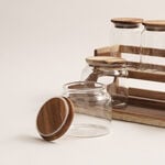 Alberto 7Pcs Glass Spice Jar Set With Wooden Stand image number 1