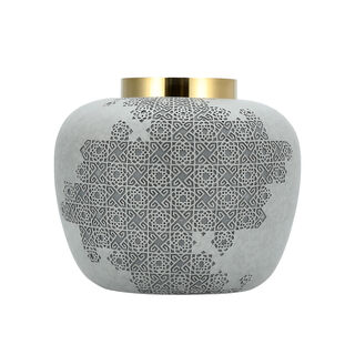 Sarab Ceramic Vase 24.5*24.5*21 Cm