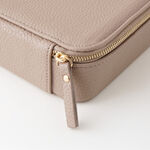 Homez brown faux leather sunglasses organizer 4 divisions 24.1*16.5*5.1cm image number 2