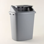 Homez 40L Grey Waste Bin With Swinglid image number 1