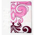 Polyester Shower Curtain Printed , Damask Design image number 1