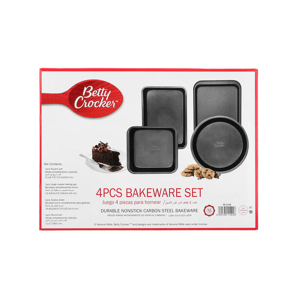 Betty crocker non stick bakeware tray set 4 pcs image number 3