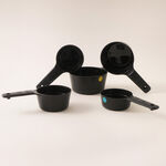 OXO 6pcs plastic measuring cups, black 3.5"* 5"* 9.76" image number 5