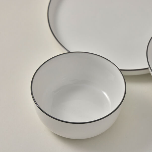 La Mesa 12pcs stoneware dinner set, ًwhite image number 4