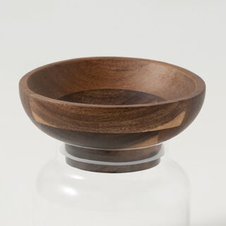 Dallaty glass nut bowl & glass jar set 2 pcs
