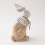Homez Resin Woodcarved Rabbit With Hemp Rope, Beige 16.5*10.5*26Cm image number 2