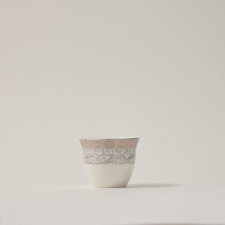 Dallaty white porcelain and glass Tea and coffee cups set 18 pcs