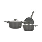Mistercook 5 piece granite cookware set gray image number 0