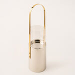 Oulfa collection silver metal & glass large lantern 15*53 cm image number 0