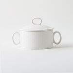 La Mesa stoneware oven to table large pot with lid, beige 18*12.2*6.5 cm image number 0