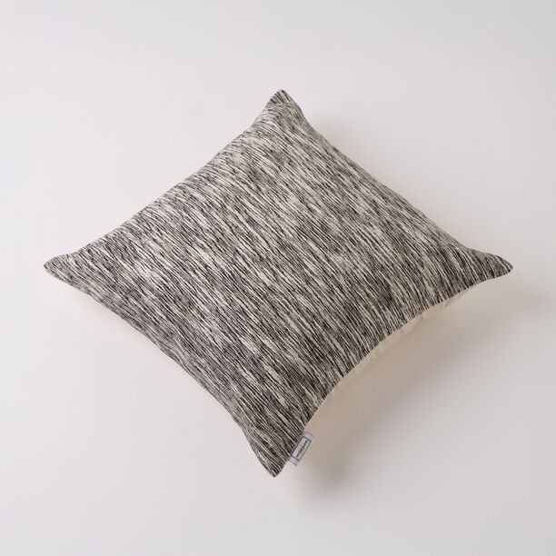 100% Cotton Textured cushion cover Black 45x45cm image number 0