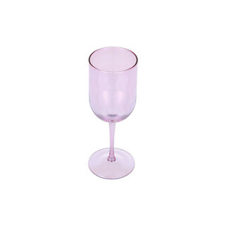 Set Of 4 Clear Juice Glass With Pink