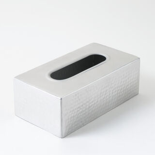 Homez aluminium tissue box, silver 22*12*8 cm