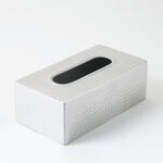 Homez aluminium tissue box, silver 22*12*8 cm image number 3